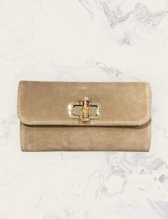 Elegant Suede Clutch