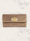 Elegant Suede Clutch