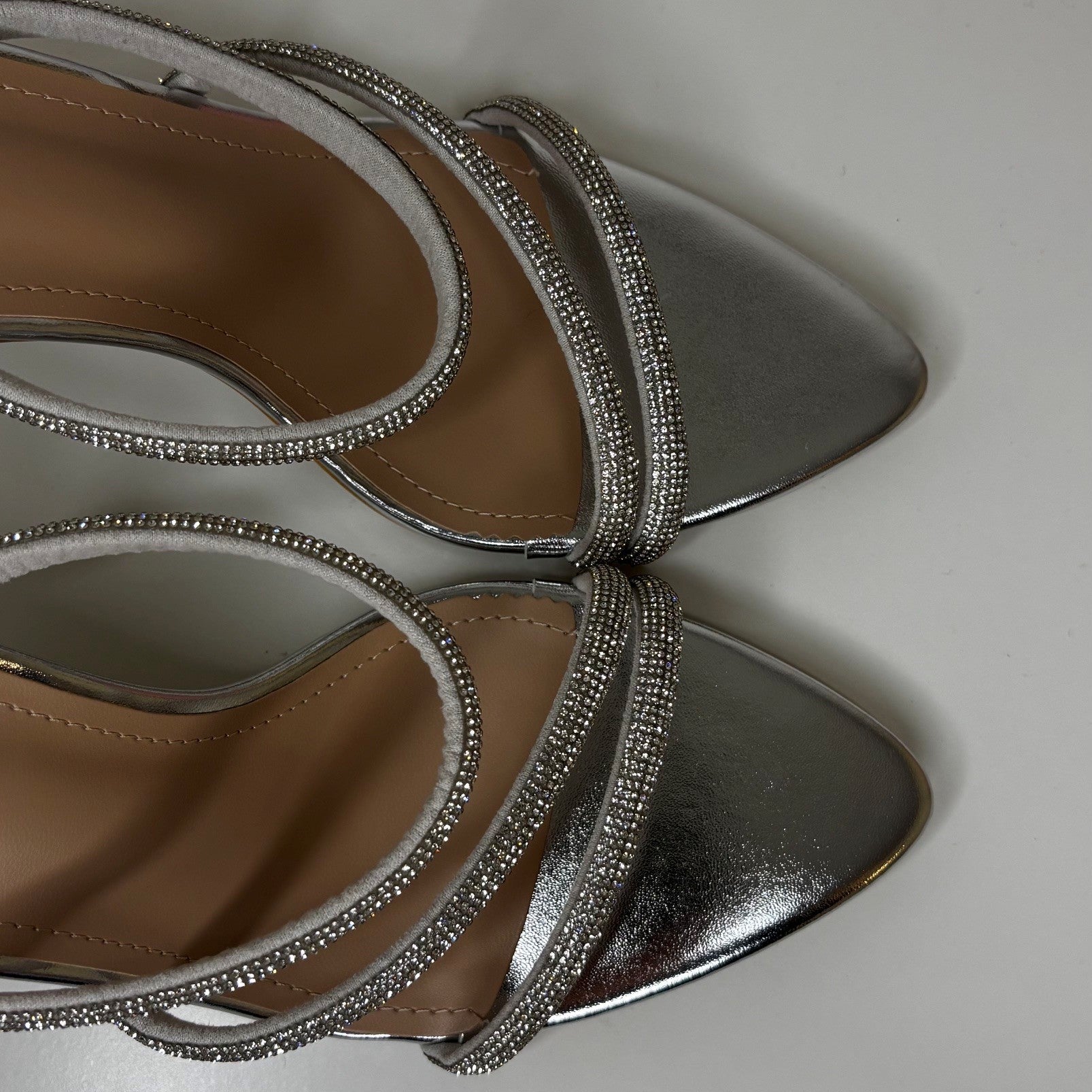 Silver Sandal with Stones