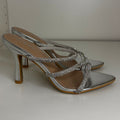 Silver Sandal with Stones